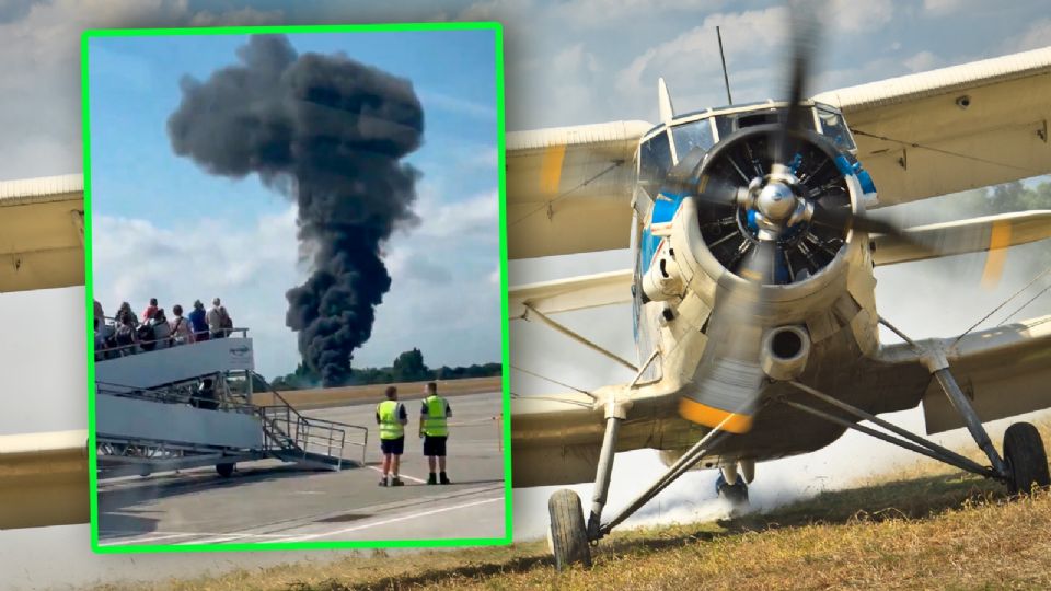 La aeronave de aproximadamente 12 metros de longitud impactó en la zona del aeropuerto ubicada en Southend-on-Sea.