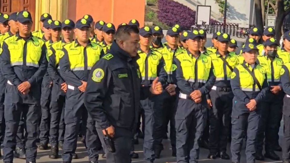 Los cadetes realizaron recorridos en diferentes vialidades dirigidos por el Comisario Jefe Cristian Raymundo Sumano Salazar.