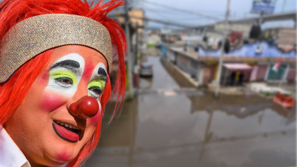 Luigi Comediante mantuvo el espectáculo como un profesional.
