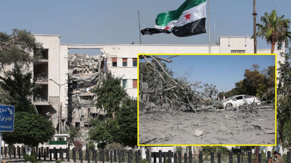 Las autoridades sirias confirmaron que al menos uno de los proyectiles alcanzó directamente el edificio.