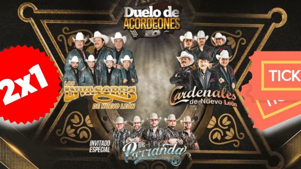 ¡Aprovecha! Superboletos puso las entradas al 2x1 para Duelo de Acordeones, en la Arena Monterrey.