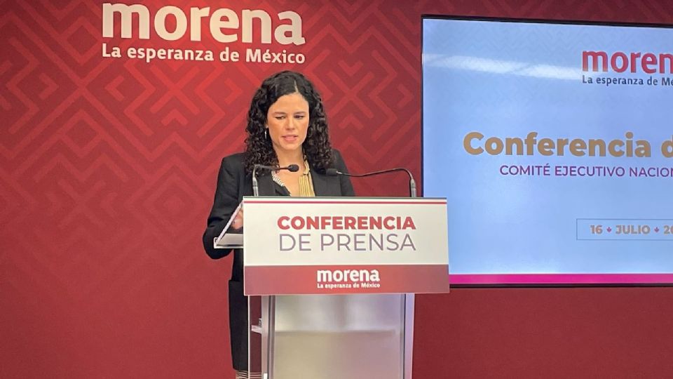 Luisa María Alcalde, presidenta de Morena.