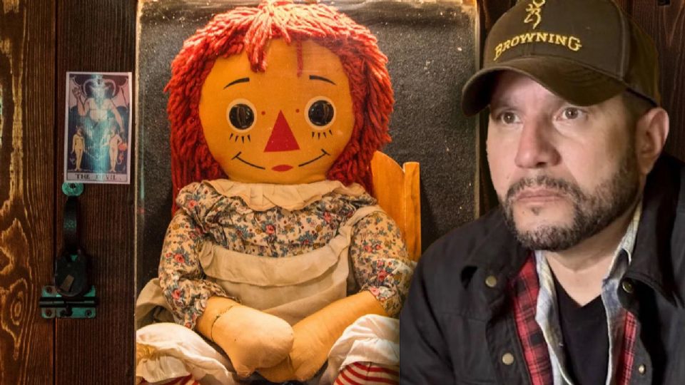 Dan Rivera, custodio de Annabelle, durante una de sus presentaciones.