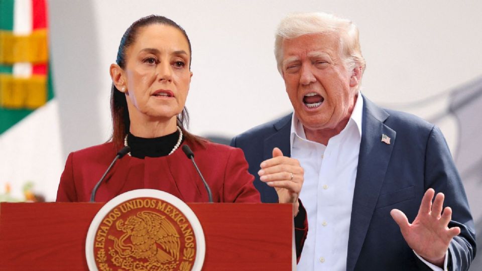 Claudia Sheinbaum, presidenta de México y Donald Trump, presidente de EU.