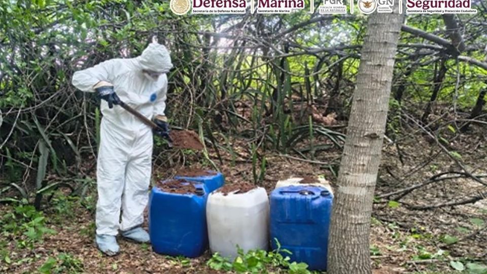 Se evitó la producción de más más de 200 kilos de metanfetamina, además, la afectación económica a la delincuencia organizada fue de 62 millones de pesos.