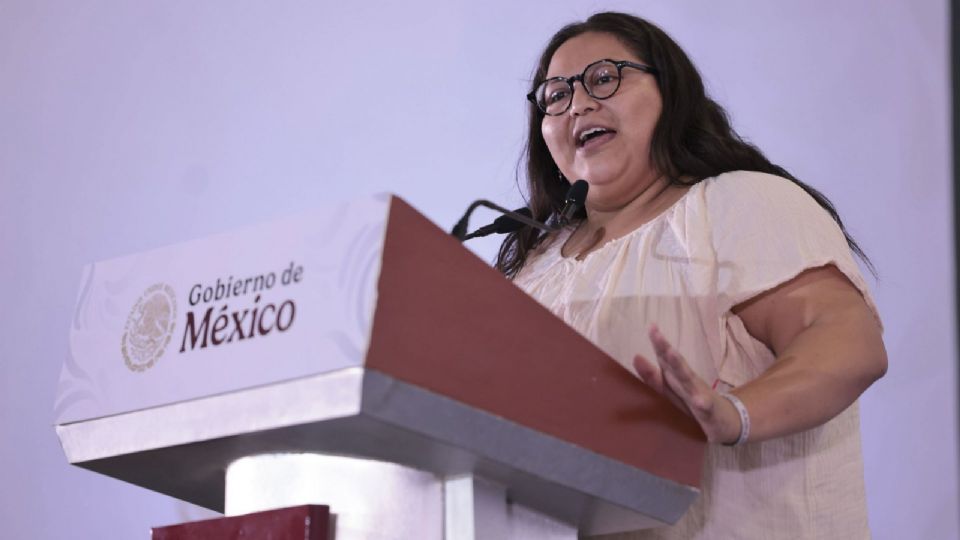 Citlalli Hernández, titular de la Secretaría de la Mujeres.