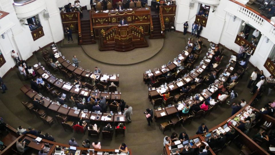 Sesión en el Congreso de la Ciudad de México.