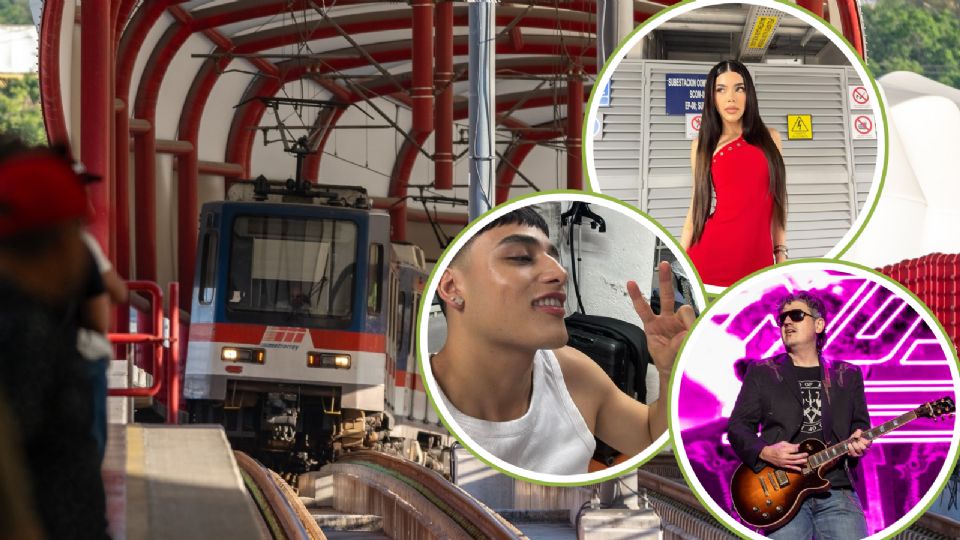 Kenia OS sorprendió a cientos de usuarios del Metro de Monterrey al grabar un video en pleno vagón.