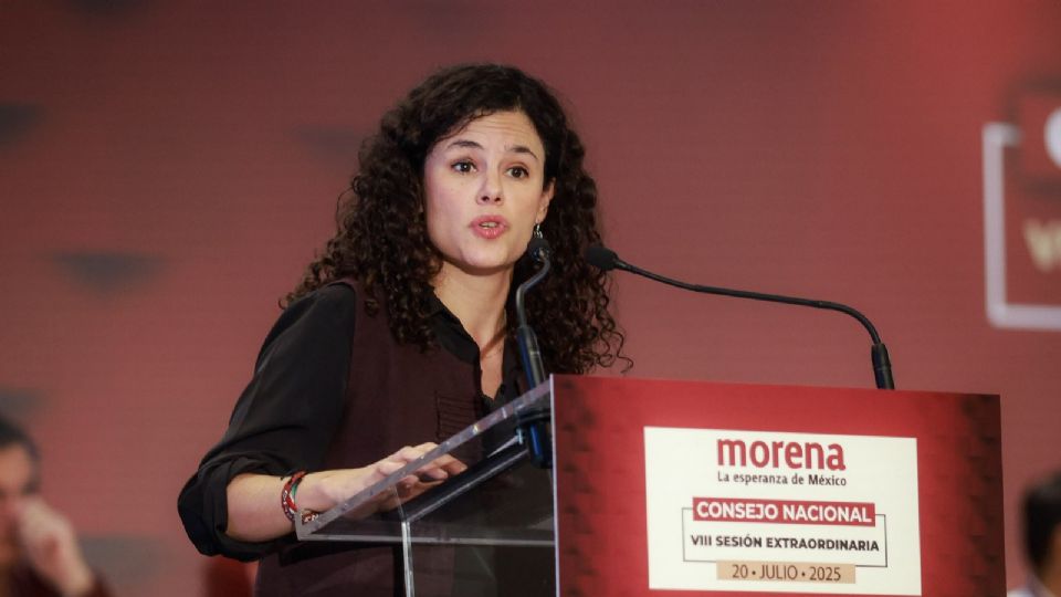 Luisa María Alcalde, presidenta nacional de Morena.