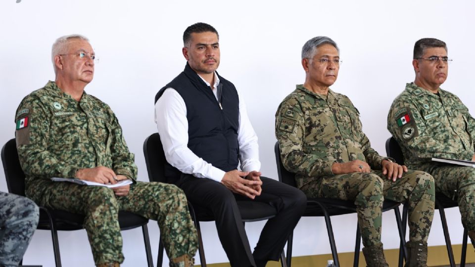 Omar García Harfuch, titular de la SSPC, en rueda de prensa.