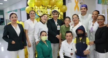 Niño de 10 años es el primer paciente en concluir tratamiento en el OncoCrean del HGR No. 1 del IMSS