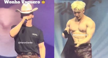 Wonho sorprende a regias al lucir sombrero vaquero durante su concierto | VIDEO