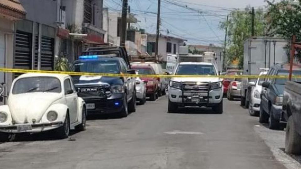 La zona fue acordonada por elementos de la Policía de Guadalupe.