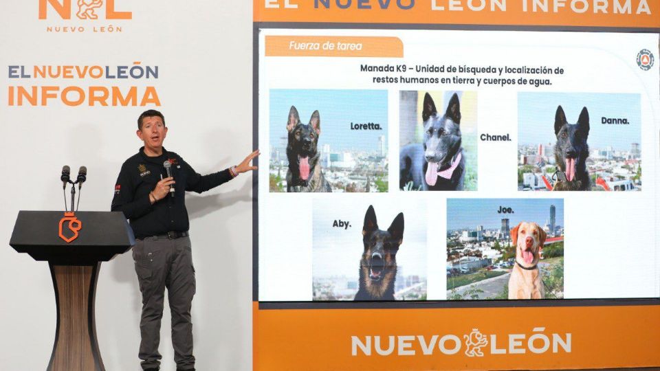 Erik Cavazos también resaltó la labor de los integrantes de la brigada K9 de la corporación estatal.