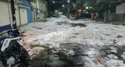 Lluvia y granizo en CDMX dejan calles y avenidas anegadas