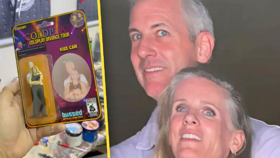 Muñecos coleccionables de Andy Byron y Kristin Cabot.