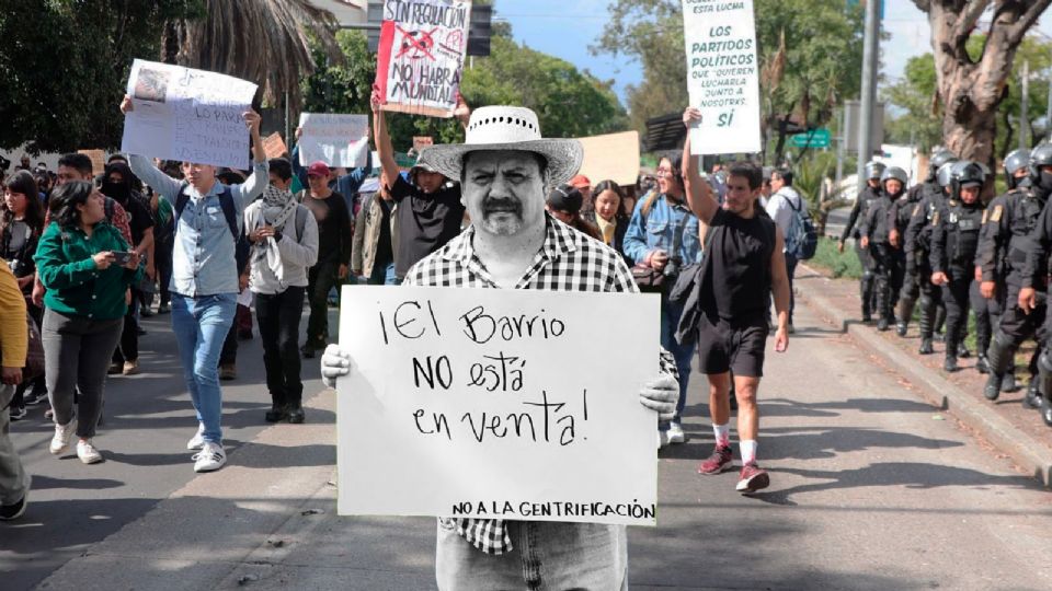 Marcha contra la gentrificacion.