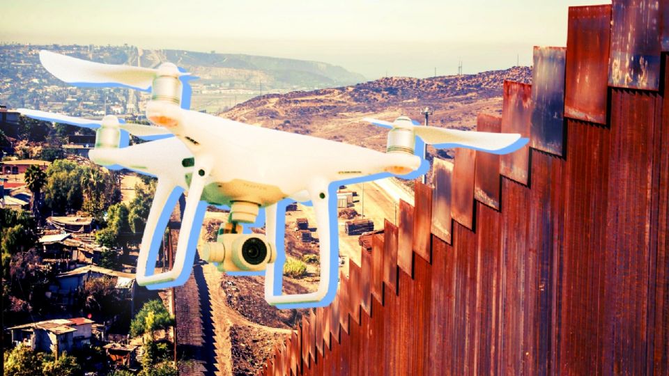 Uso de drones en la frontera entre México y EU.