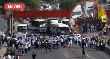 EN VIVO | Bloqueo en la México-Pachuca por secuestro de conductor de transporte público