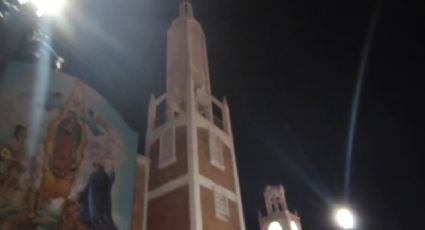 Se desprende cruz a 30 metros de altura en Caritas Parroquial de Guadalupe