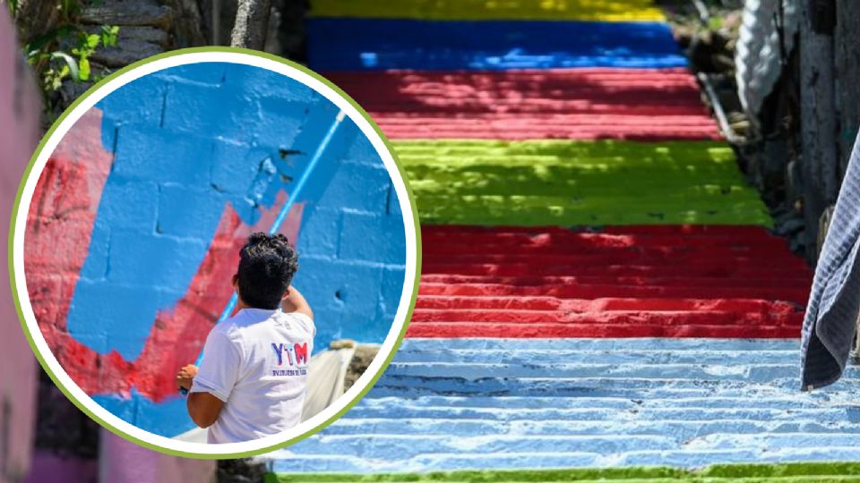 El programa incluye la renovación de fachadas y escalinatas de la colonia Independencia.