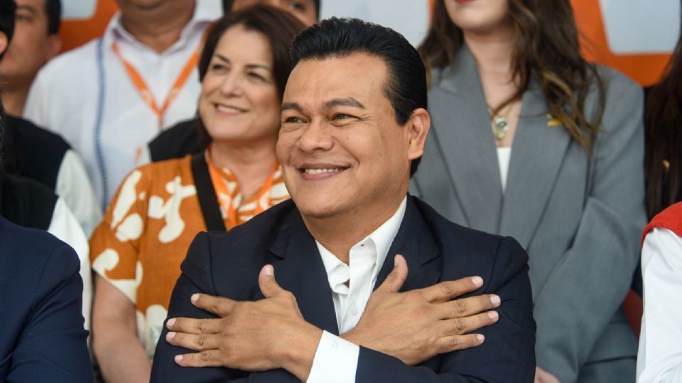 El dioutado Juan Zepeda durante los trabajos de la 7a Asamblea de la Coordinación Nacional de Diputadas y Diputados de Movimiento Ciudadano.