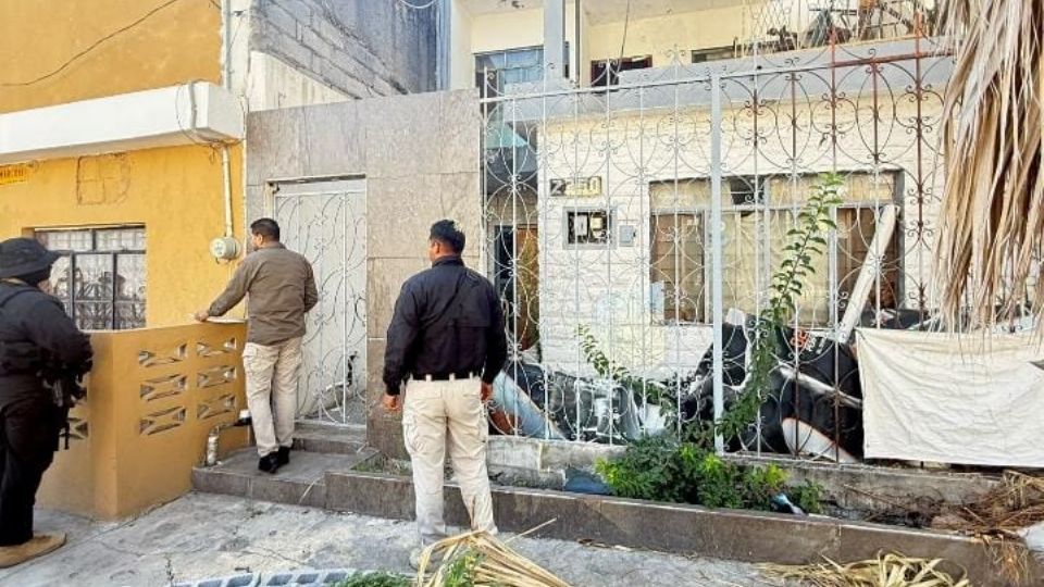 Durante el cateo en la colonia Progreso fue localizada Mónica Rangel, autoridades aseguraron evidencias.