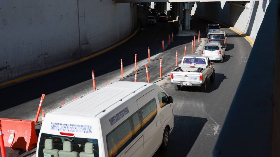 El carril de contraflujo en Vasconcelos busca agilizar la salida vehicular hacia Monterrey.