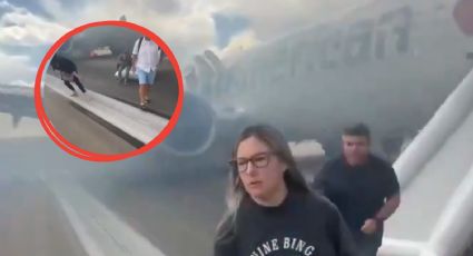 Falla avión de American Airlines en Denver, Colorado; así evacuaron a los pasajeros | VIDEO