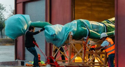 Regresa "La Alegoría" al Arco de la Independencia en Monterrey tras más de un siglo