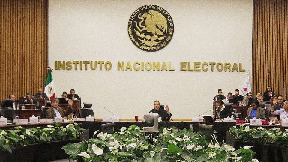 Sesión del Consejo General del INE.