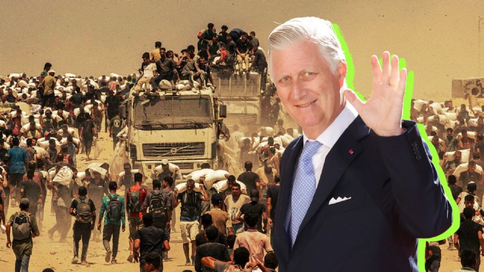 Rey Felipe de Bélgica se pronuncia por guerra en Gaza.
