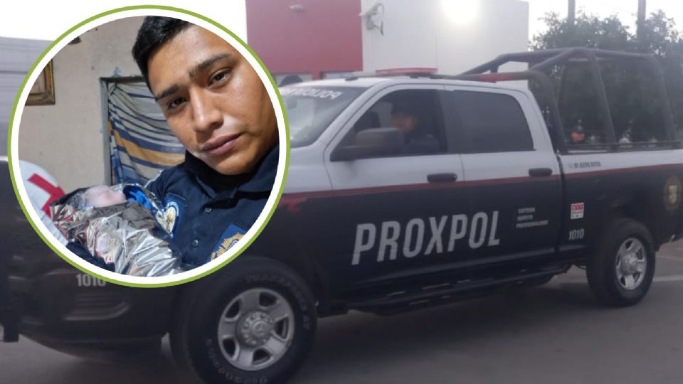 Policías de Escobedo brindaron apoyo durante un parto de emergencia en la colonia Santa Martha.