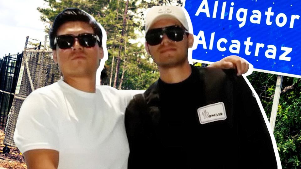 Carlos y Óscar González Meza salen del Alligator Alcatraz.