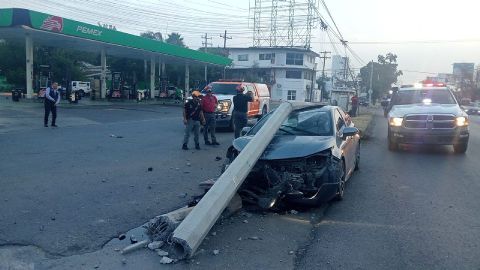 El percance ocurrió durante la mañana en el cruce de Cocoyoc y Revolución.