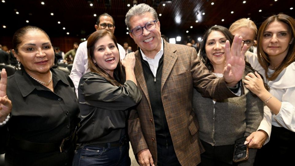 El coordinador de Morena, Ricardo Monreal Ávila, en la Cámara de Diputados.