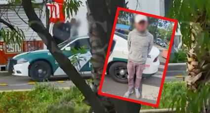 VIDEO | Sujeto roba celular a un hombre en el Centro de la CDMX y lo detienen