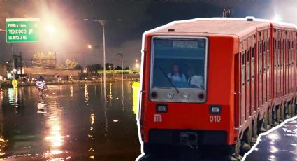 Llueve con fuerza en varias alcaldías; agua entra a vías en Línea A del Metro