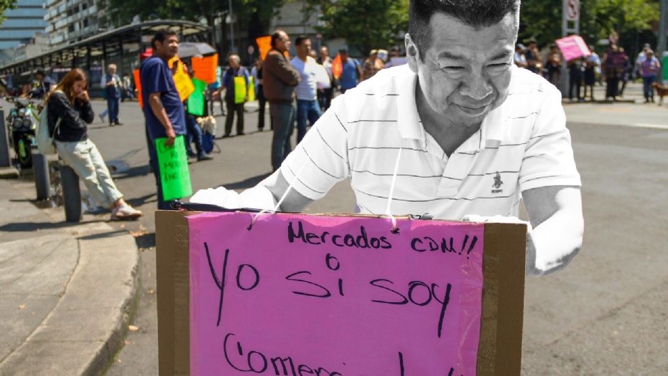 Protestas de comerciantes.
