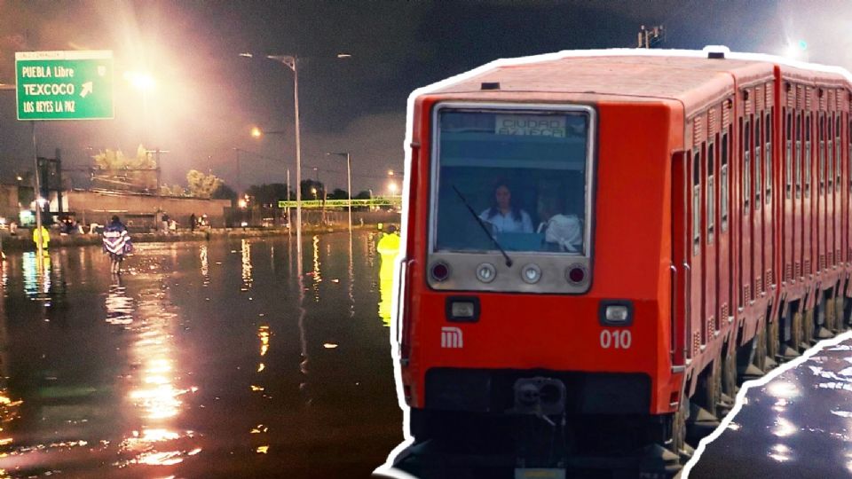 Lluvia y afectaciones en la Línea A del Metro.