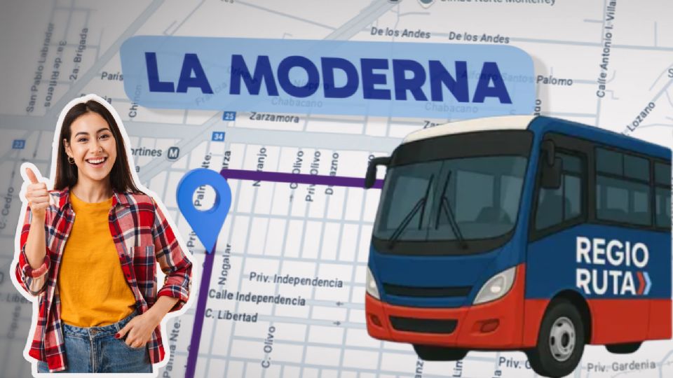 Esta ruta recorrerá el sector de la colonia La Moderna hacia el Parque Fundidora.