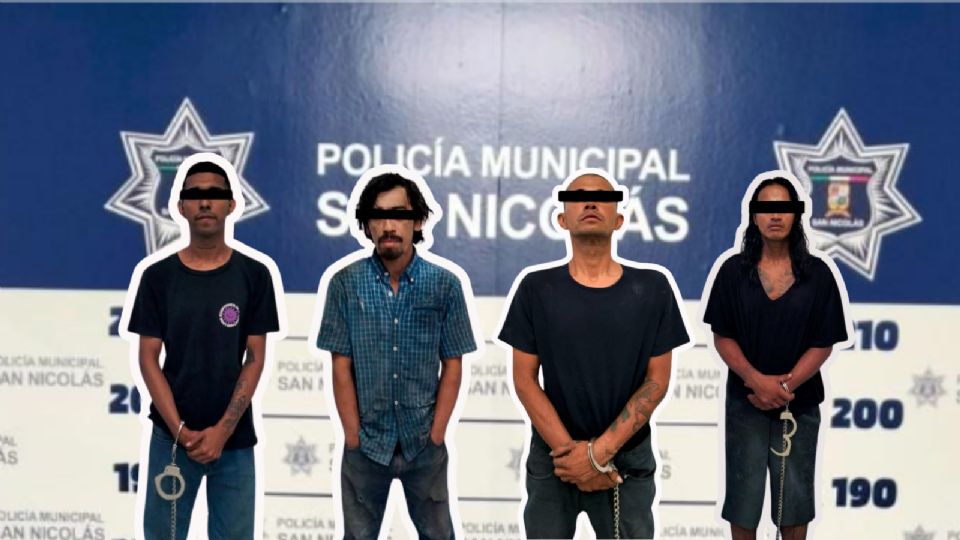 Los detenidos fueron puestos a disposición del Ministerio Público.