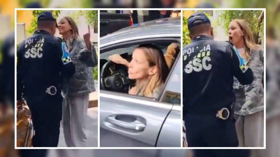 La furia de esta mujer la llevó a insultar al policía con ataques racistas