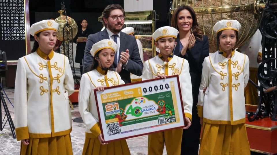Lotería Nacional reconoce cuatro décadas de CANAINCA con Sorteo Mayor.
