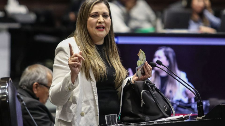 La senadora por Morena, Cynthia López Castro.