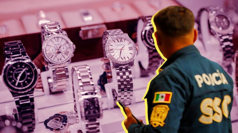Roban relojes en Coyoacán.