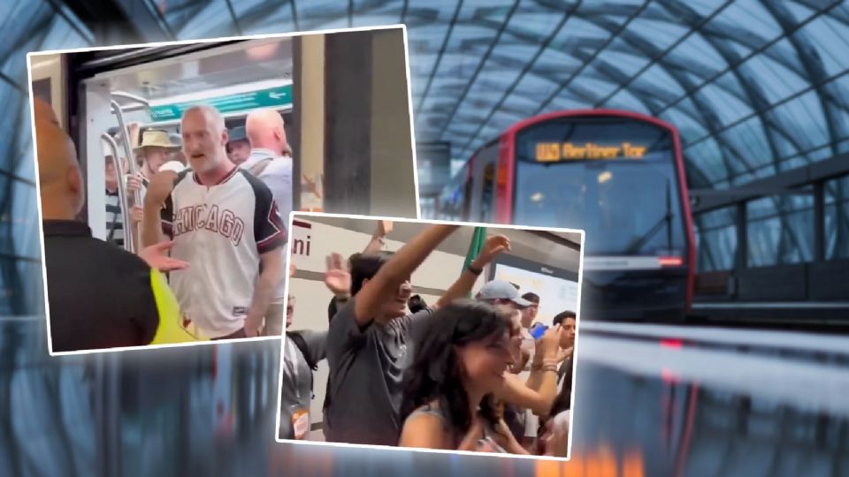 La serenidad de los mexicanos transformó por completo el ambiente del vagón, generando calma entre los pasajeros.