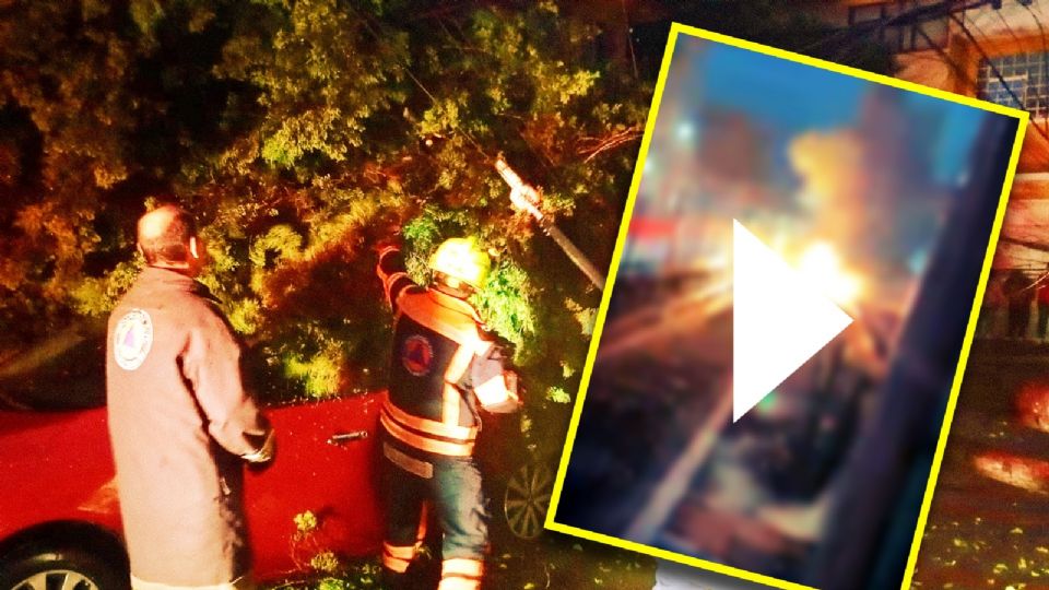 Fuertes lluvias en la CDMX.