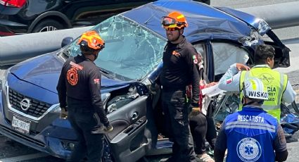 Choque en Morones Prieto deja conductora lesionada en Monterrey