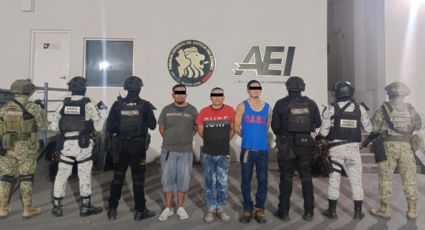 Detienen en Escobedo a tres hombres con arma y más de 200 dosis de droga